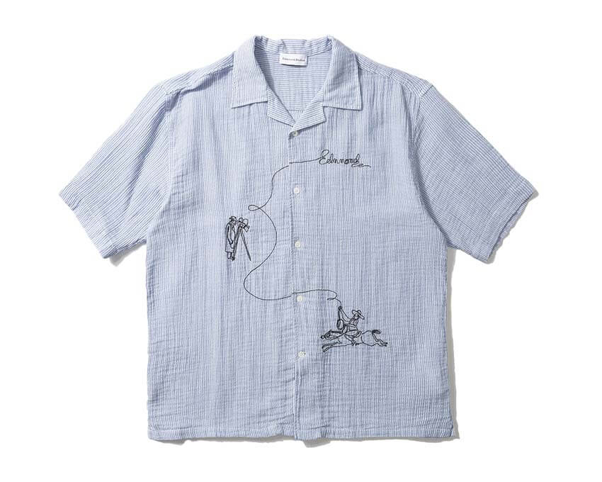 Edmmond Studios Western Shirt écru — chemise homme coupe western en coton