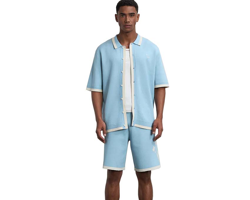 Filling Pieces Knit Short Gardener Arona vue — short tricot vert Filling Pieces