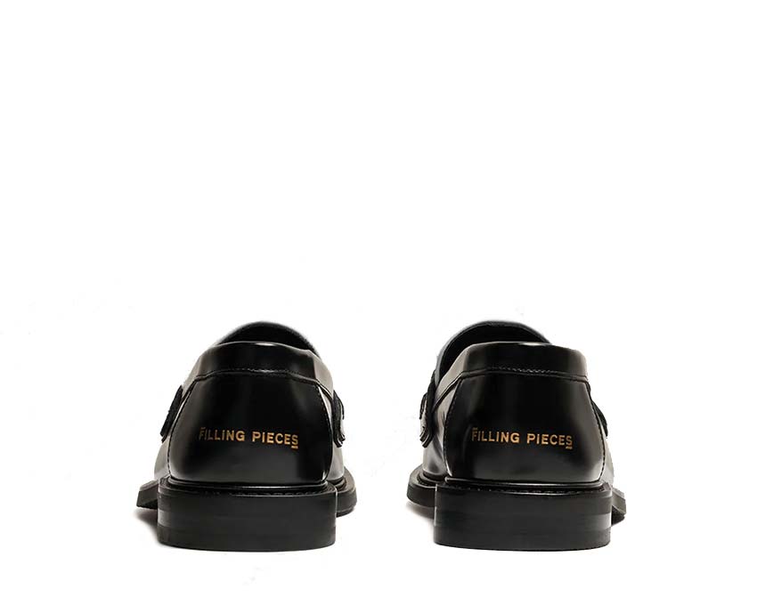 Filling Pieces Loafer Bonsai Black vue latérale — cuir lisse noir Bonsai