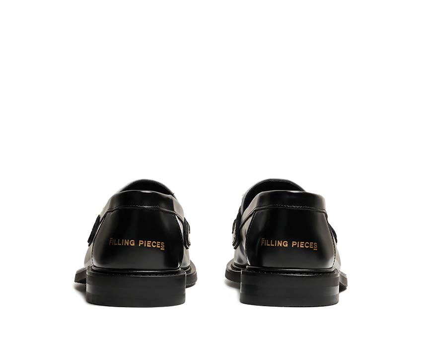 Filling Pieces Loafer Generations Black détail — finitions cuir luxe hollandaise