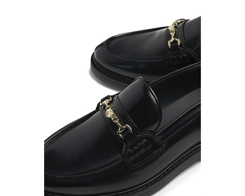 Filling Pieces Loafer Polido All Black vista lateral — cuero pulido brillante