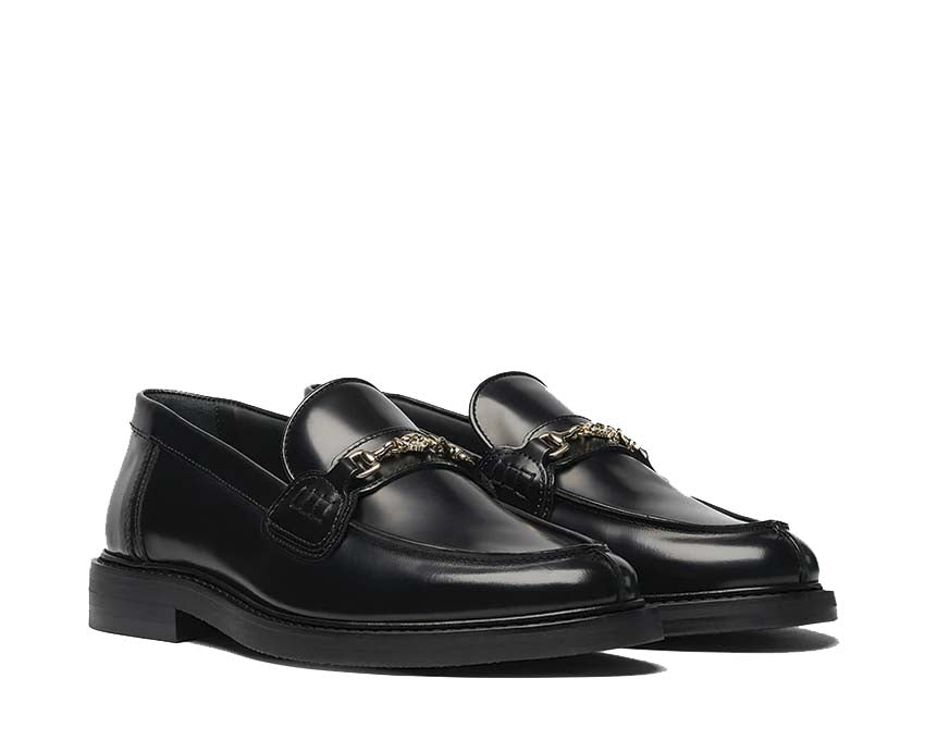 Filling Pieces Loafer Polido All Black suela — suela de cuero negra