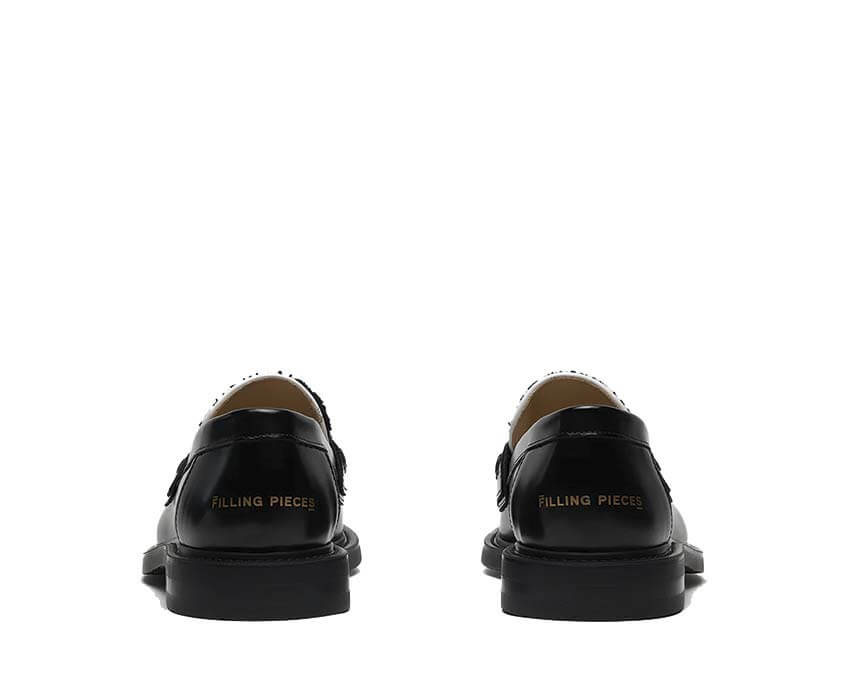 Filling Pieces Loafer Rugby Degrade Black semelle — semelle cuir cousue