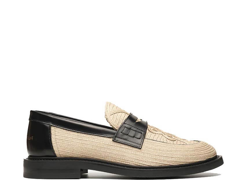 Filling Pieces Loafer Solid Raffia Natural — loafer homme raffia naturel luxe