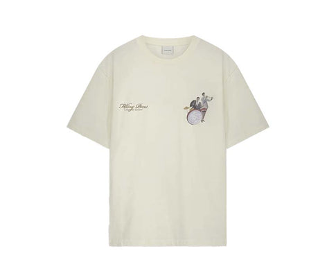 Filling Pieces T-shirt Band Blanc Antique — t-shirt graphique band blanc cassé Filling Pieces