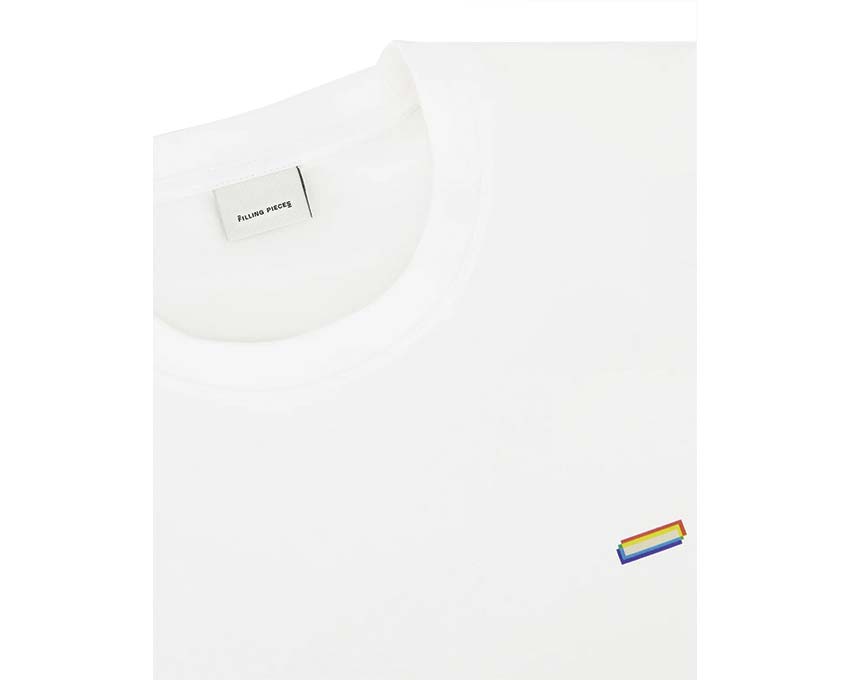 Filling Pieces T-shirt Boxy Handshake Rhythm Blanc vue — t-shirt blanc graphique Amsterdam