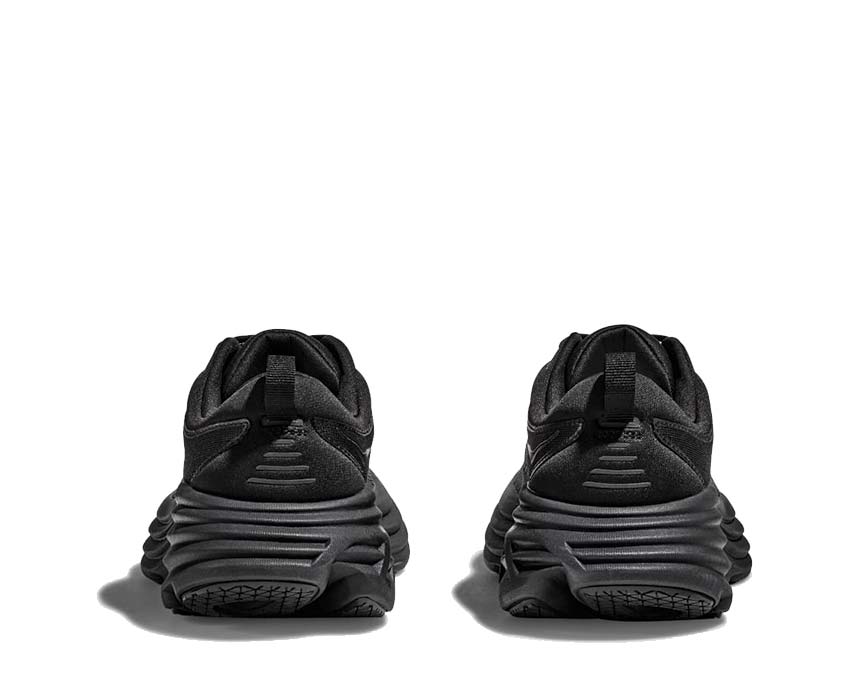 HOKA Bondi 8 Black suela — amortiguación maximal