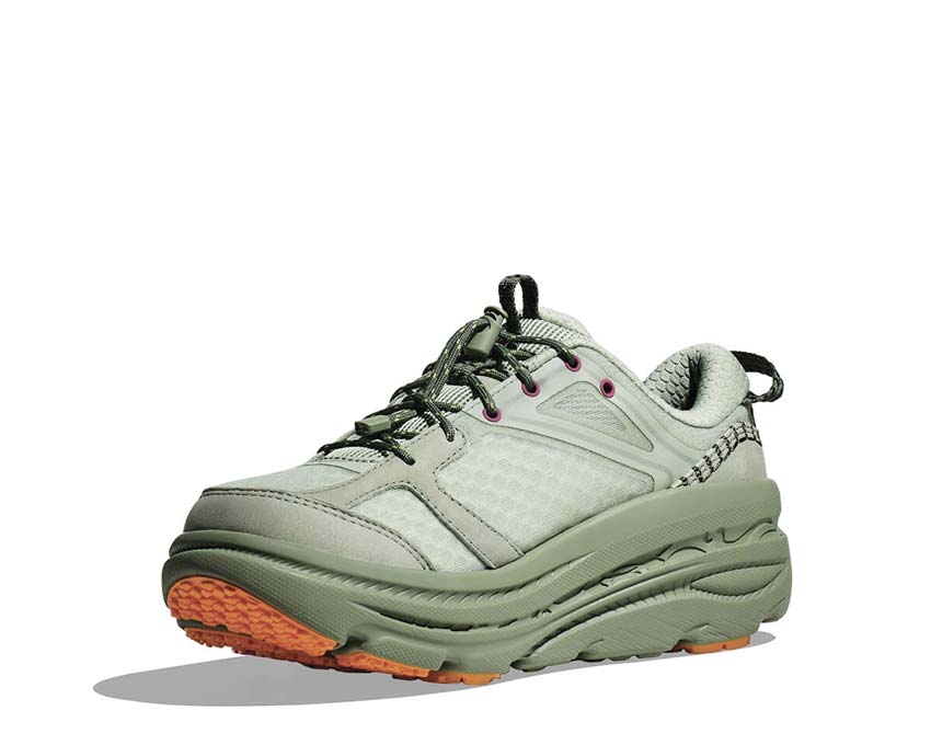 HOKA Bondi B3 Aloe Vera suela — amortiguación maximal