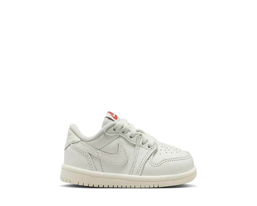 Jordan 1 Retro Low OG TD Sail University Red — sneakers enfant toddler cuir