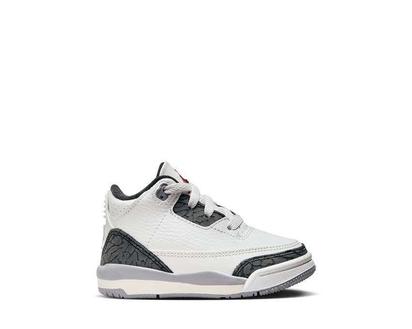 Jordan 3 Retro TD White — sneaker bambino pelle bianca Jordan 3