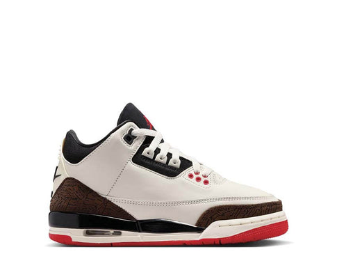 Air Jordan 3 Retro GS World's Best Dad — sneakers lifestyle blanc cassé pour enfant