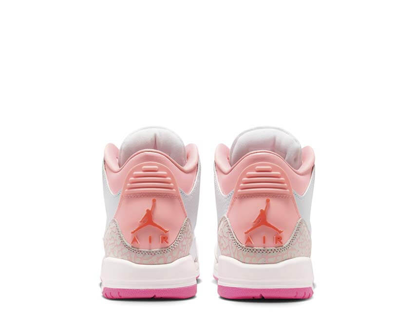 Air Jordan 3 Retro GS Pearl Pink rose — arrière basket fille iconic cuir verni OG