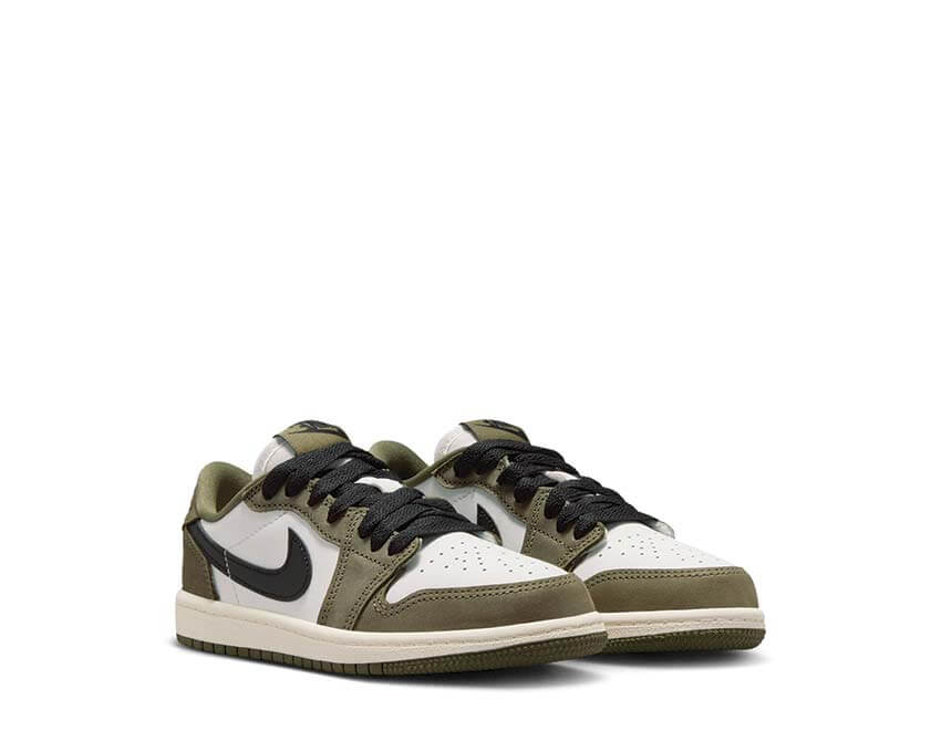 Jordan 1 Retro Low OG PS Medium Olive semelle — semelle caoutchouc Jordan PS