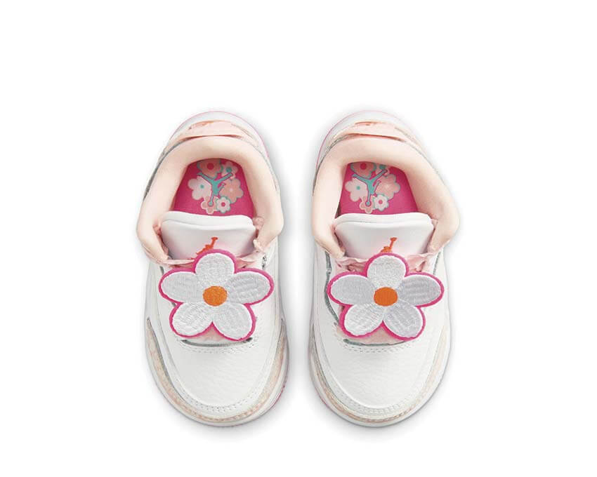 Jordan 3 Retro TD Pearl Pink Hyper Orange — sneakers toddler Jordan 3 nacré