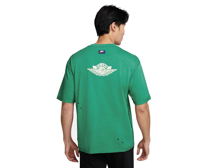 Jordan Rare Air T-Shirt Stadium Green Sail vue de dos — t-shirt Jordan coton dense