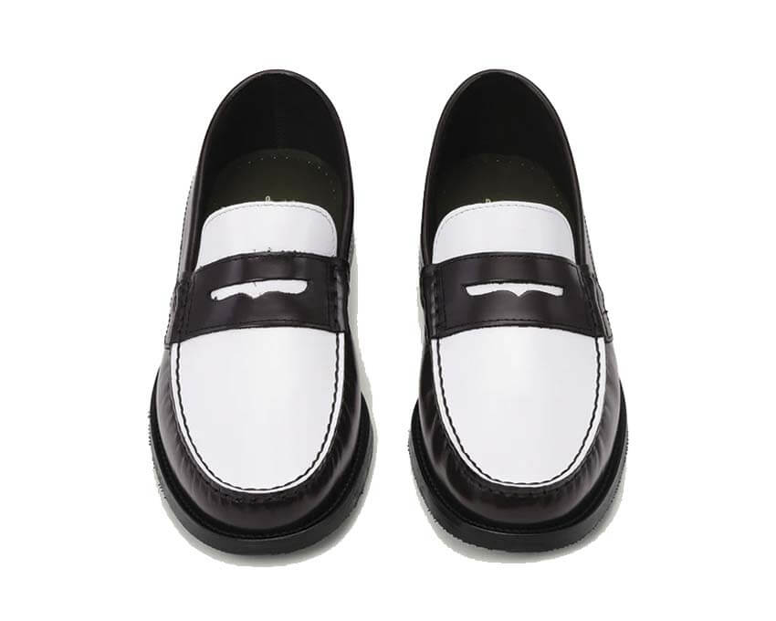 Les Deux Willard Contrast Loafer détail — tige cuir et finitions bicolores