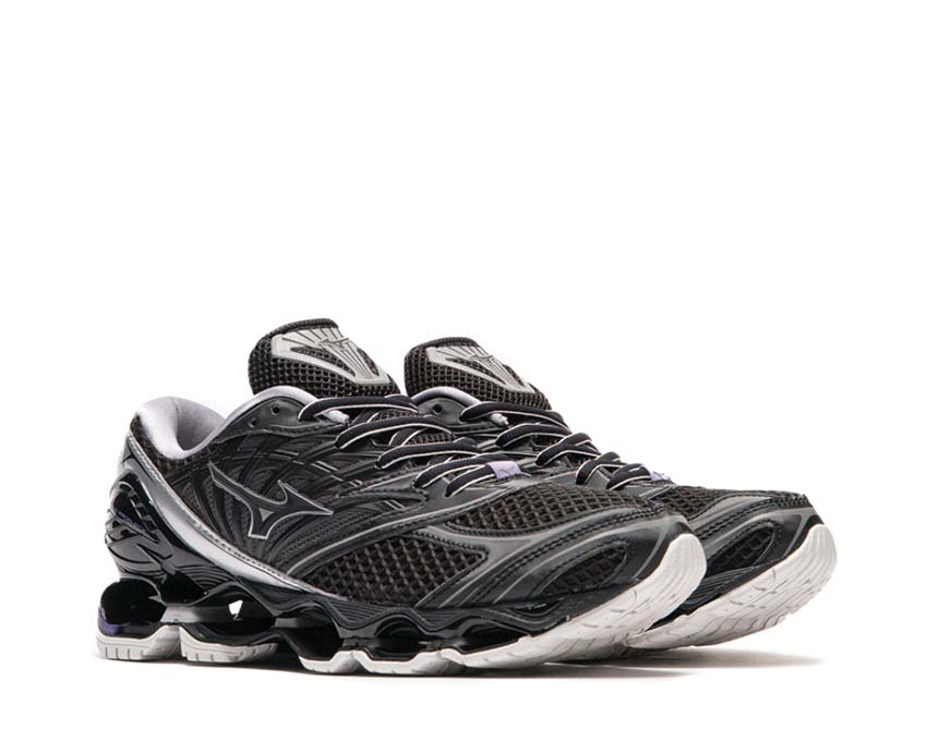 Mizuno Wave Prophecy LS Black Silver Purple Haze semelle — semelle Wave technologie