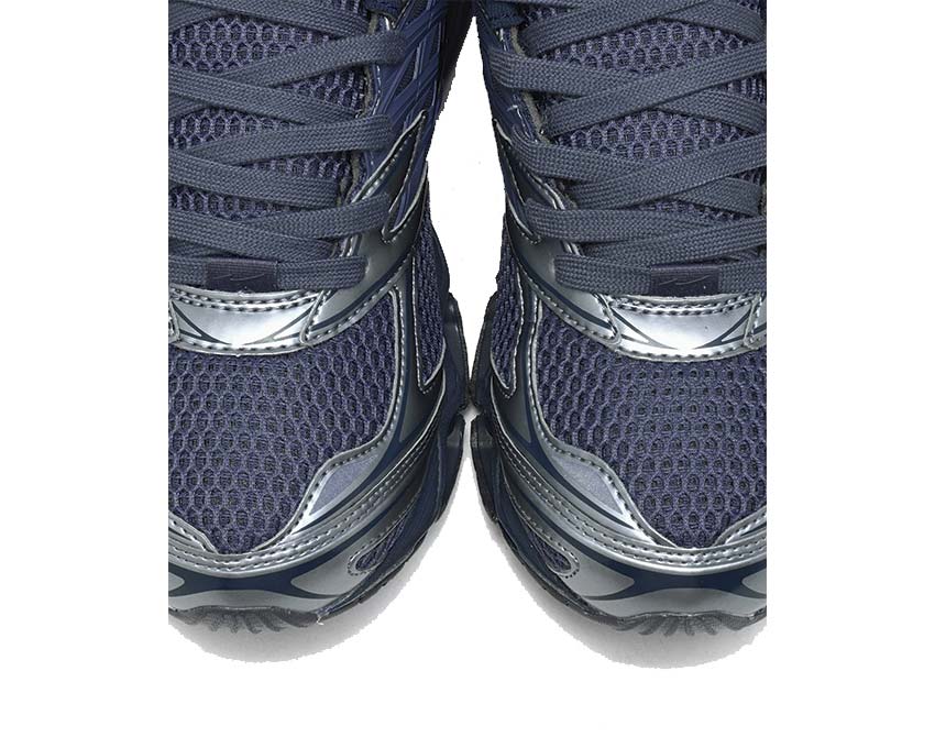 Mizuno Wave Prophecy LS Sport Odyssey Gray Seitenansicht — Obermaterial Schnuersenkel Sport