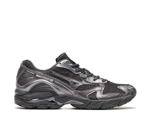 Mizuno Wave Rider 10 Black — Herren-Sneaker Retro-Laufschuh schwarz
