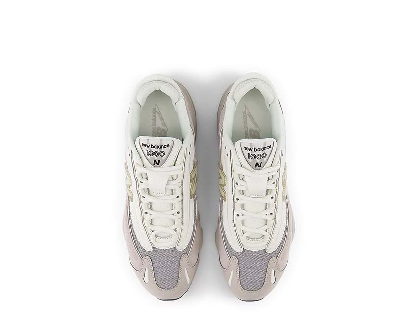 New Balance 1000 Moonrock detalle — logo N retro bordado