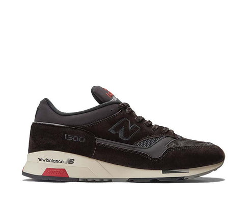 New Balance 1500 Made in UK Black Coffee — men's premium leather sneaker made in England