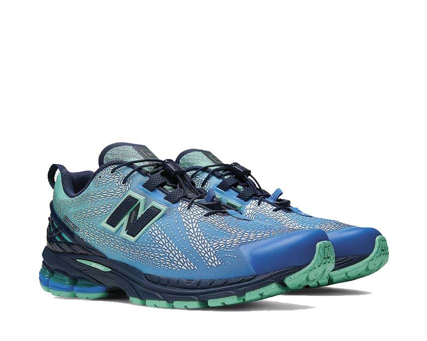 New Balance 1906F Blue Bird vue latérale — tige mesh bleu ciel running lifestyle