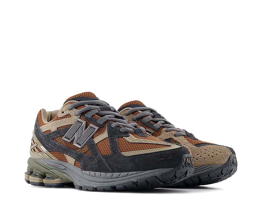 New Balance 1906N Rich Oak lateral view — premium leather upper