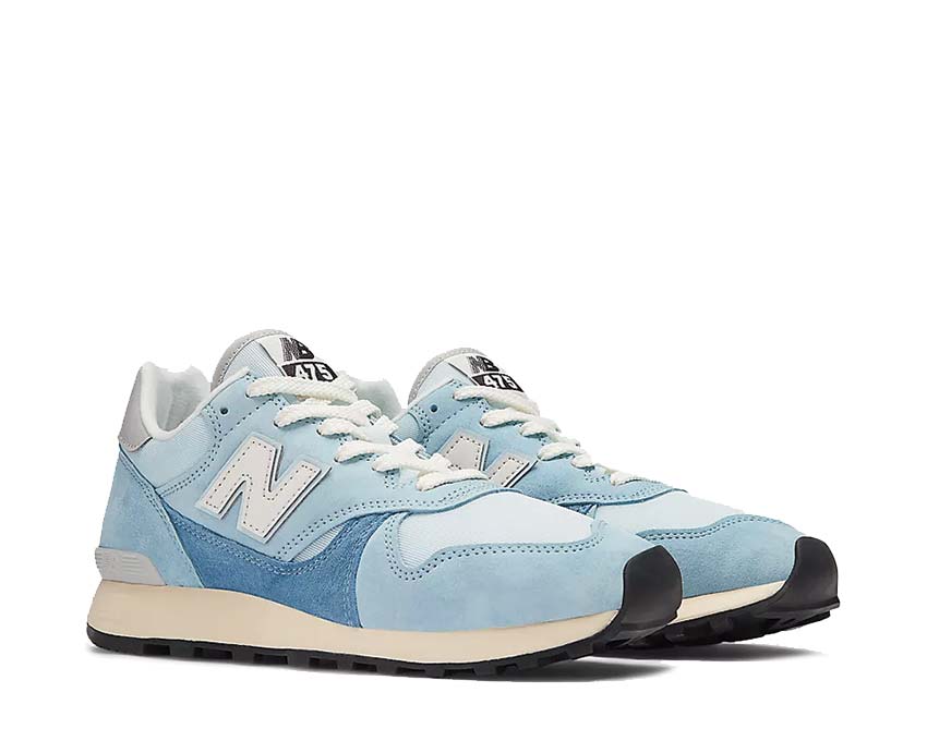 New Balance 475 Everglade Green Mallard Green vista lateral — silueta trail urbano