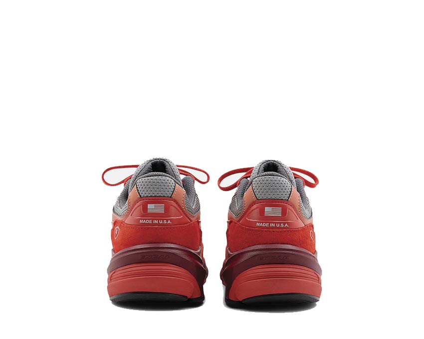 New Balance 990v6 Made in USA Molten Lava / Monarch Burgundy - Slate Grey U990RT6