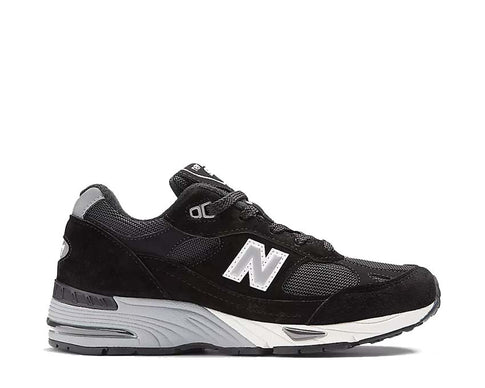 New Balance 991 Made in UK Black Silver — Herren Sneaker hergestellt in England