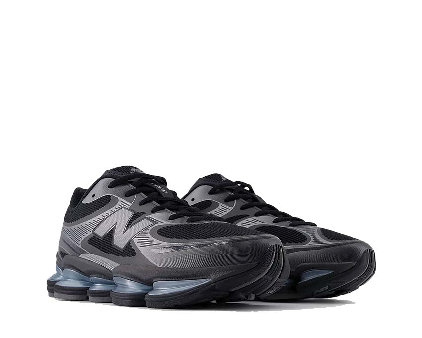 New Balance Abzorb 2000 Black vue latérale — coloris Dark Silver