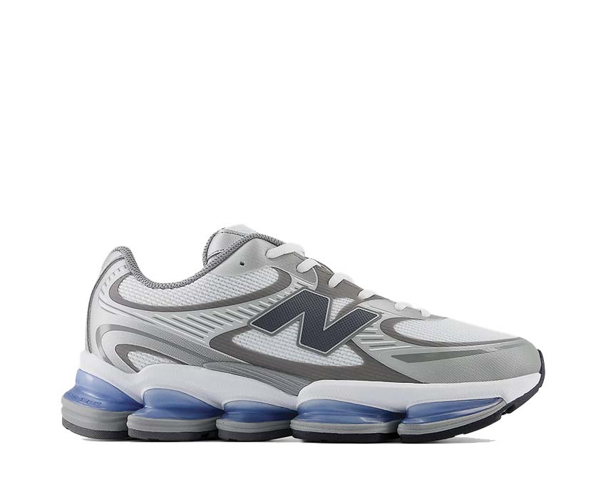 New Balance Abzorb 2000 White Silver Metallic — Retro Sneaker Silber