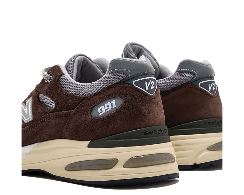 New Balance 991v2 Made in UK Slate Black semelle — amorti ENCAP multi-densité