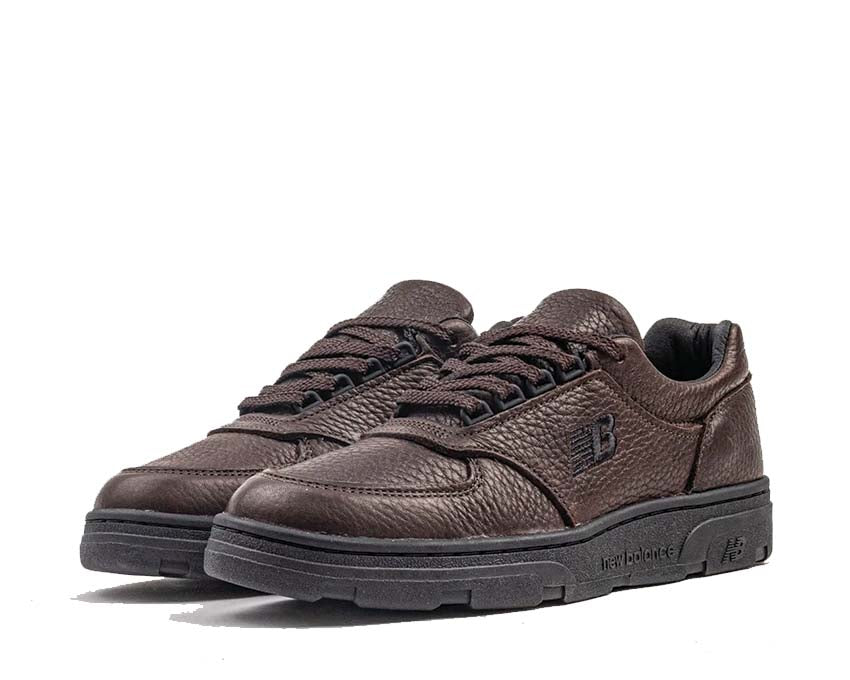 New Balance Allerdale Made in UK Chocolate Brown vue latérale — tige cuir pleine fleur