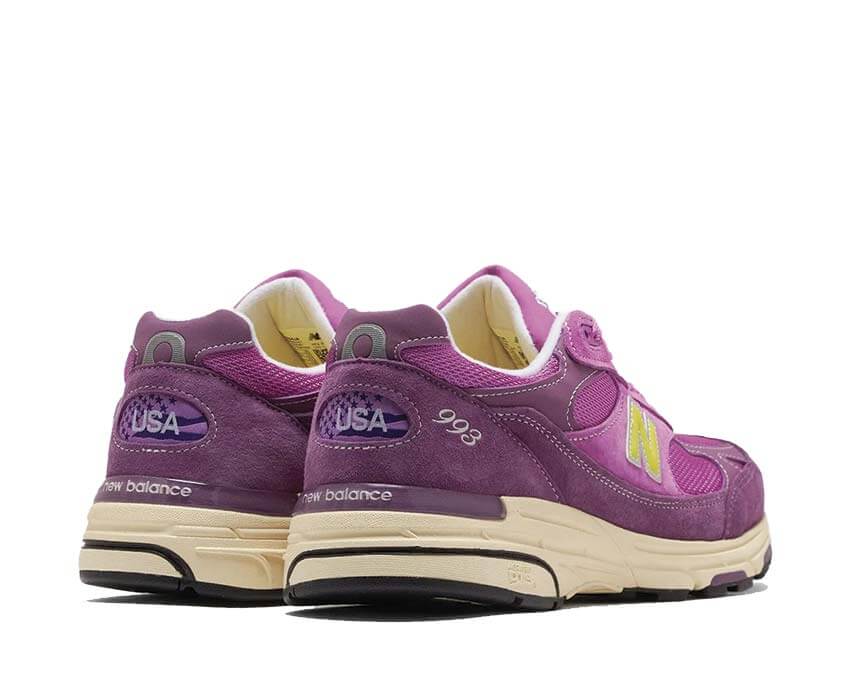 New Balance 993 Passion Fruit semelle — amorti ABZORB dual-density Made in USA
