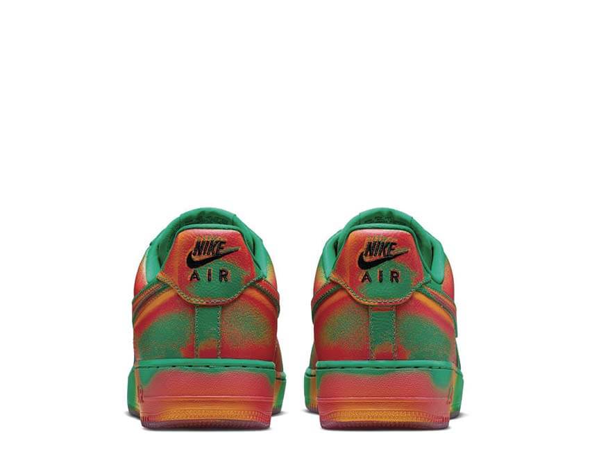 Nike Air Force 1 Low Retro Heat Wave détail — broderies et accents colorés