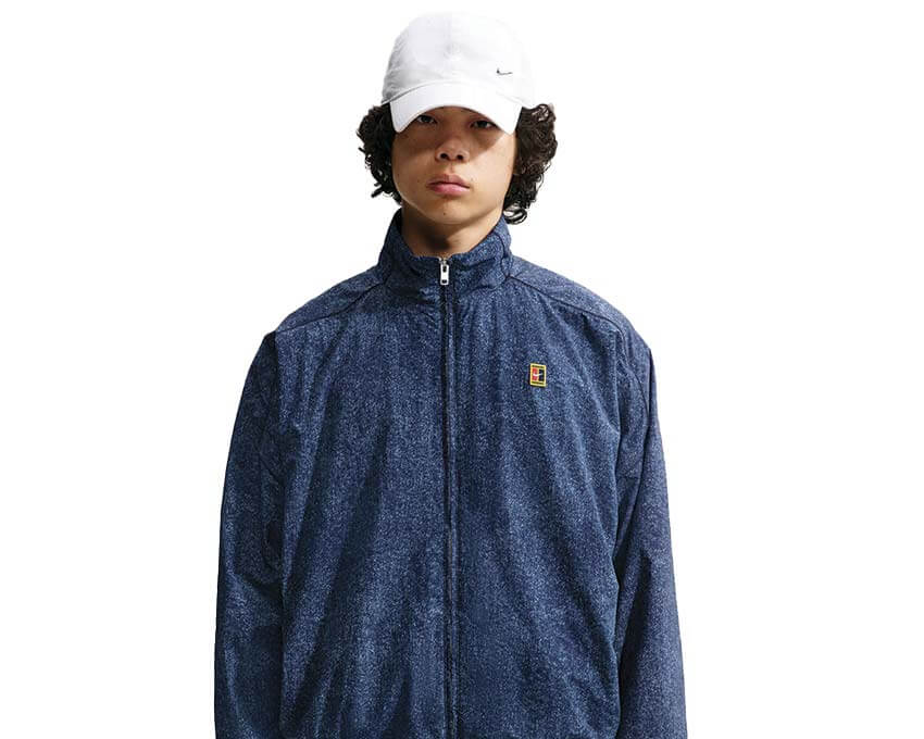 Nike Club Rules Full Zip Jacket Aop Work Blue — veste zippée homme streetwear AOP bleu
