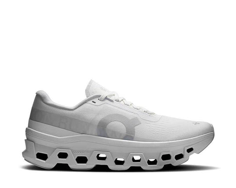 On Cloudmonster W White — running maximaliste femme blanc CloudTec vue principale