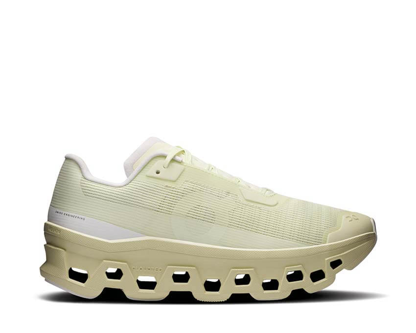 On Cloudmonster Void W Seedling Linen — running maximaliste femme CloudTec vue principale