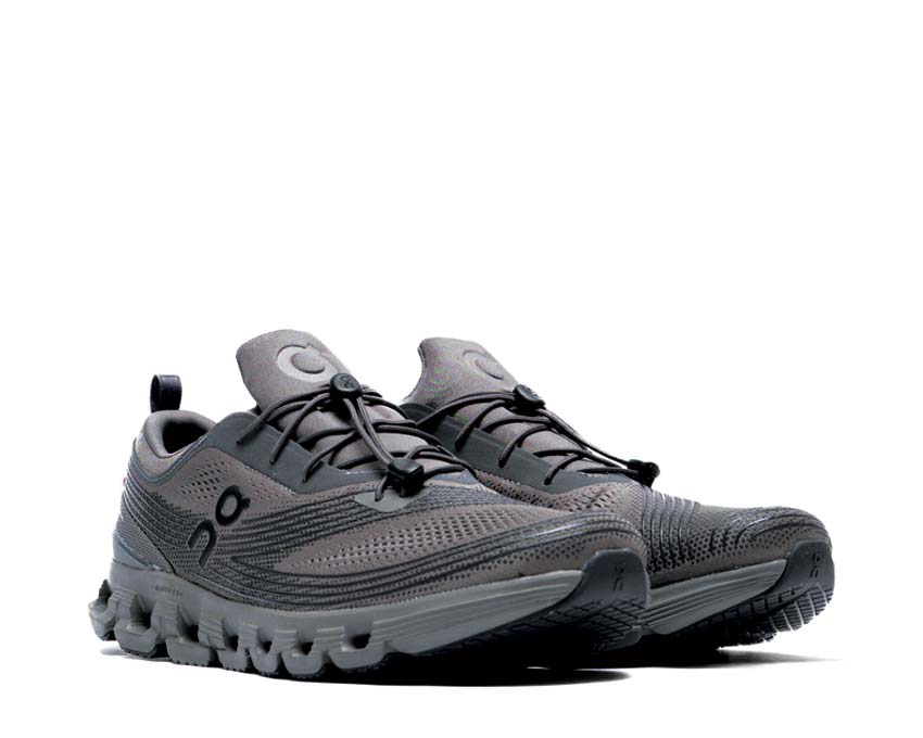 On Cloud X Z5 Asphalt/Iron vista lateral — perfil training running hombre