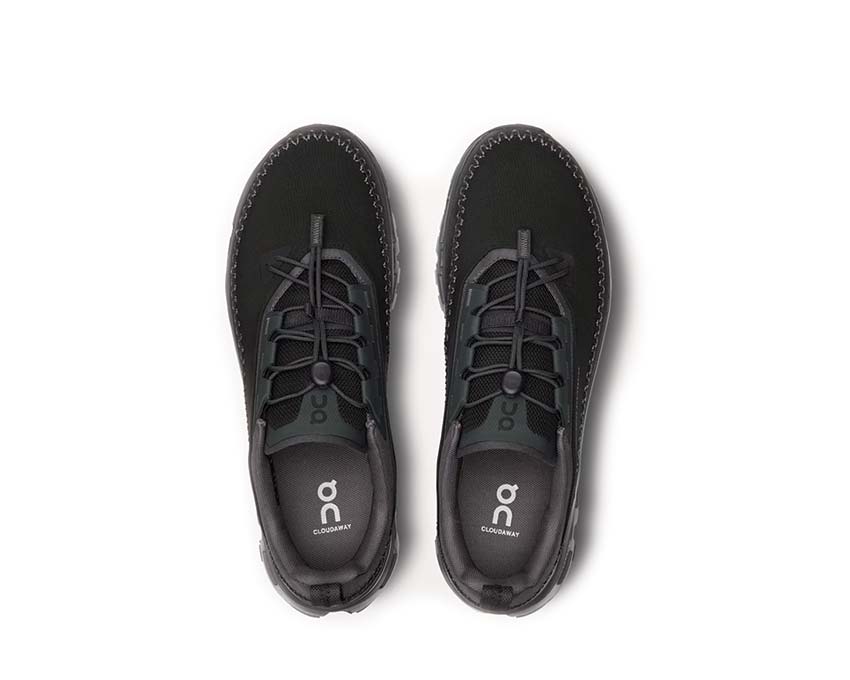 On Cloudaway 2 Black/Eclipse detalle — mesh transpirable zapatilla running hombre