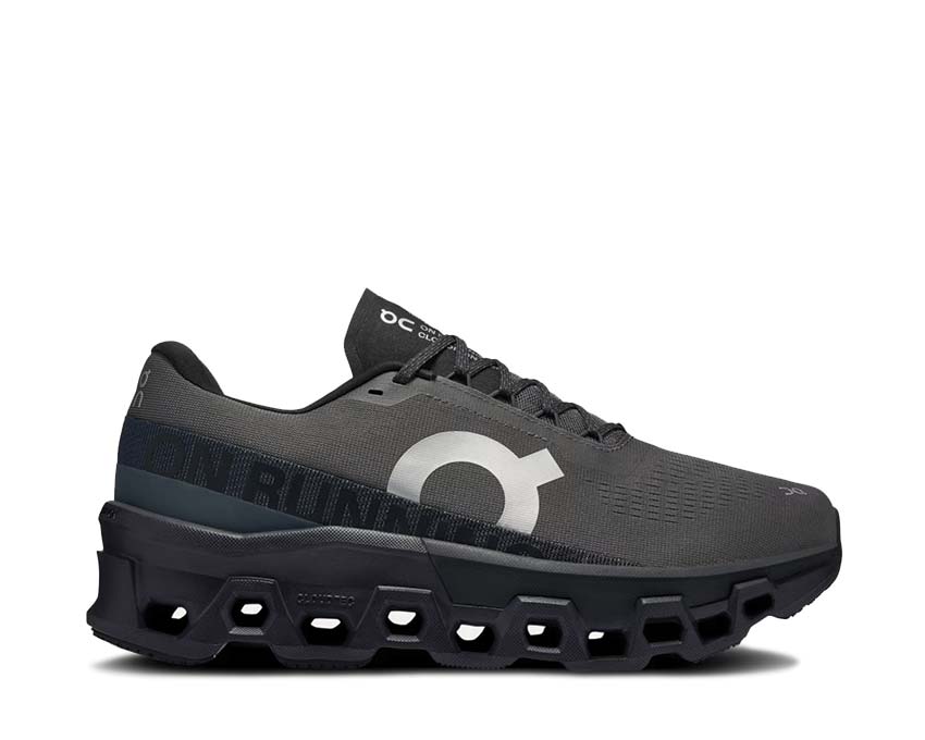 On Cloudmonster 2 Asphalt/Iron — zapatilla running hombre amortiguación CloudTec máxima