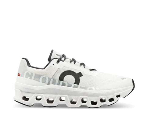 On Cloudmonster All White — Herren-Laufschuh CloudTec Dämpfung Langstrecke