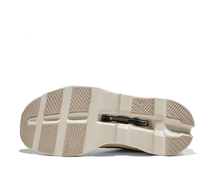 On Cloudmonster Void W Dew/Ivory detail — mesh women's running shoe
