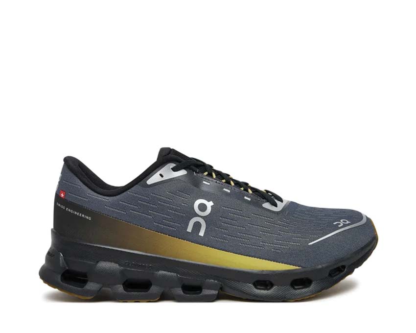 On Cloudspark Iron/Black — zapatilla running hombre ligera reactiva diaria