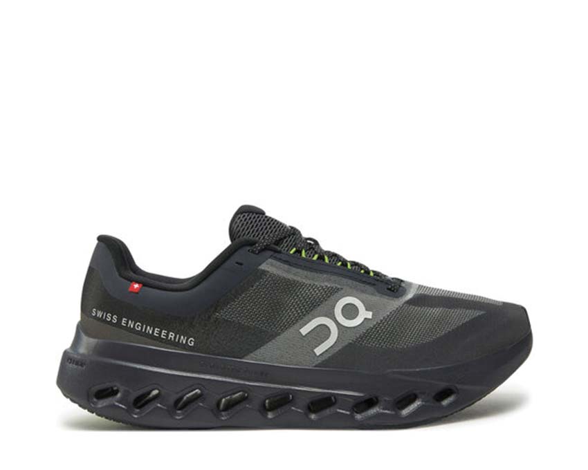 On Cloudsurfer Next Black/Iron — running homme CloudTec responsive souple