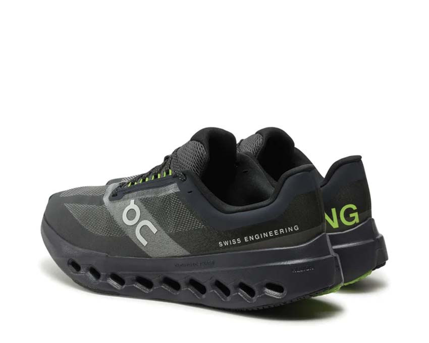 On Cloudsurfer Next Black/Iron Sohle — CloudTec responsive Laufsohle