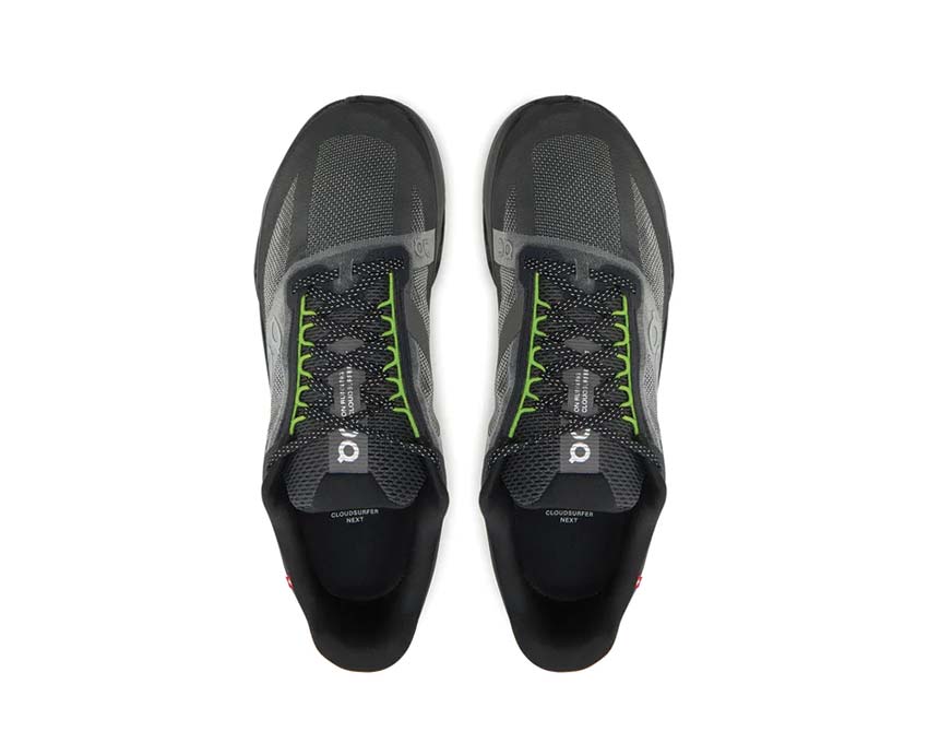 On Cloudsurfer Next Black/Iron Detail — belüftetes Mesh Herren-Laufschuh