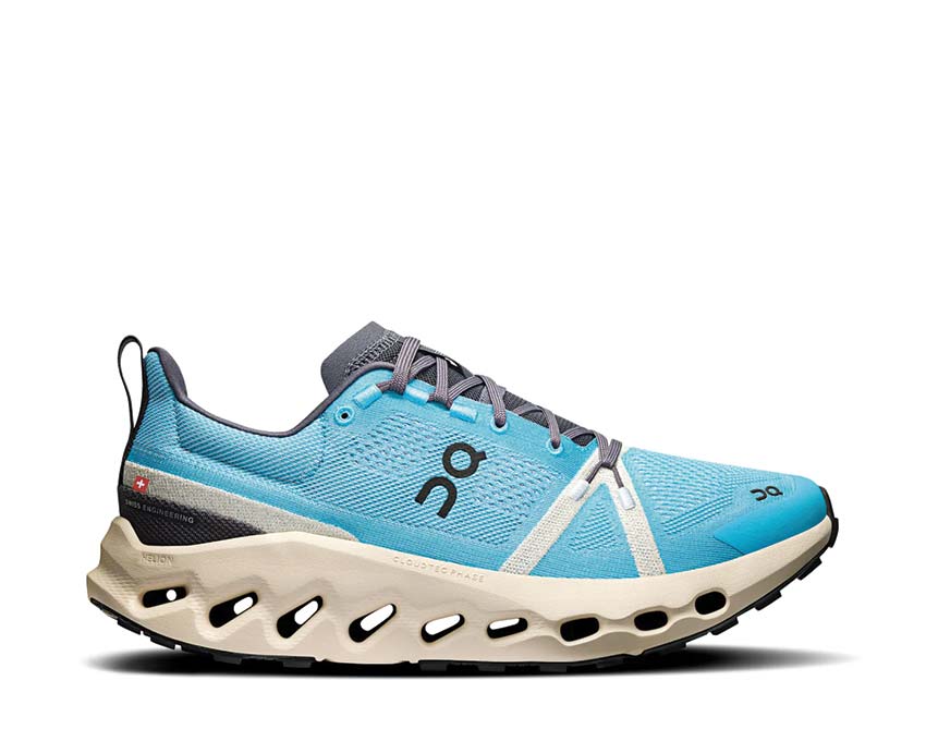 On Cloudsurfer Trail Horizon/Cream — zapatilla trail ligera hombre suela Missiongrip