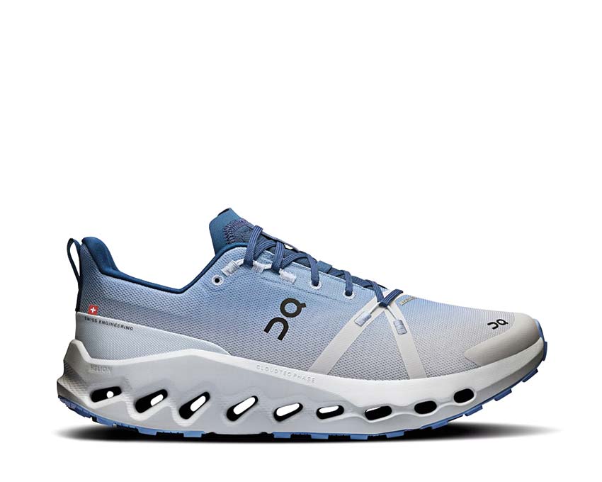 On Cloudsurfer Trail WP Glacier — trail waterproof zapatilla running hombre Missiongrip